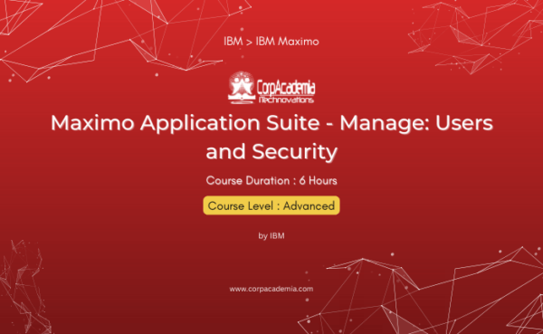 Maximo Application Suite - Manage: Users and Security